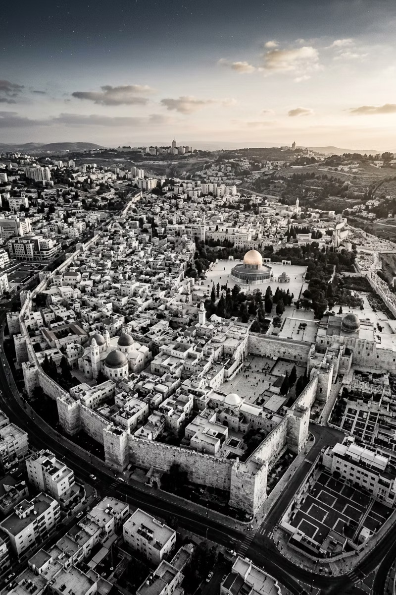 Aerial view of Jerusalem